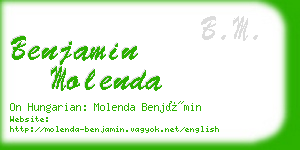 benjamin molenda business card